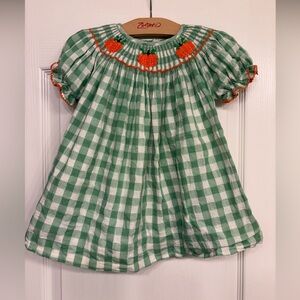 Poppy Kids Co. Pumpkin Smocked Dress